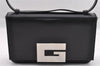 Authentic GUCCI Vintage Shoulder Bag Purse Leather Black Junk 0972I