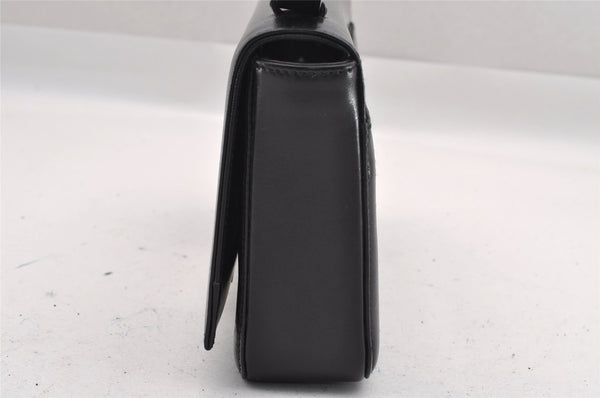 Authentic GUCCI Vintage Shoulder Bag Purse Leather Black Junk 0972I