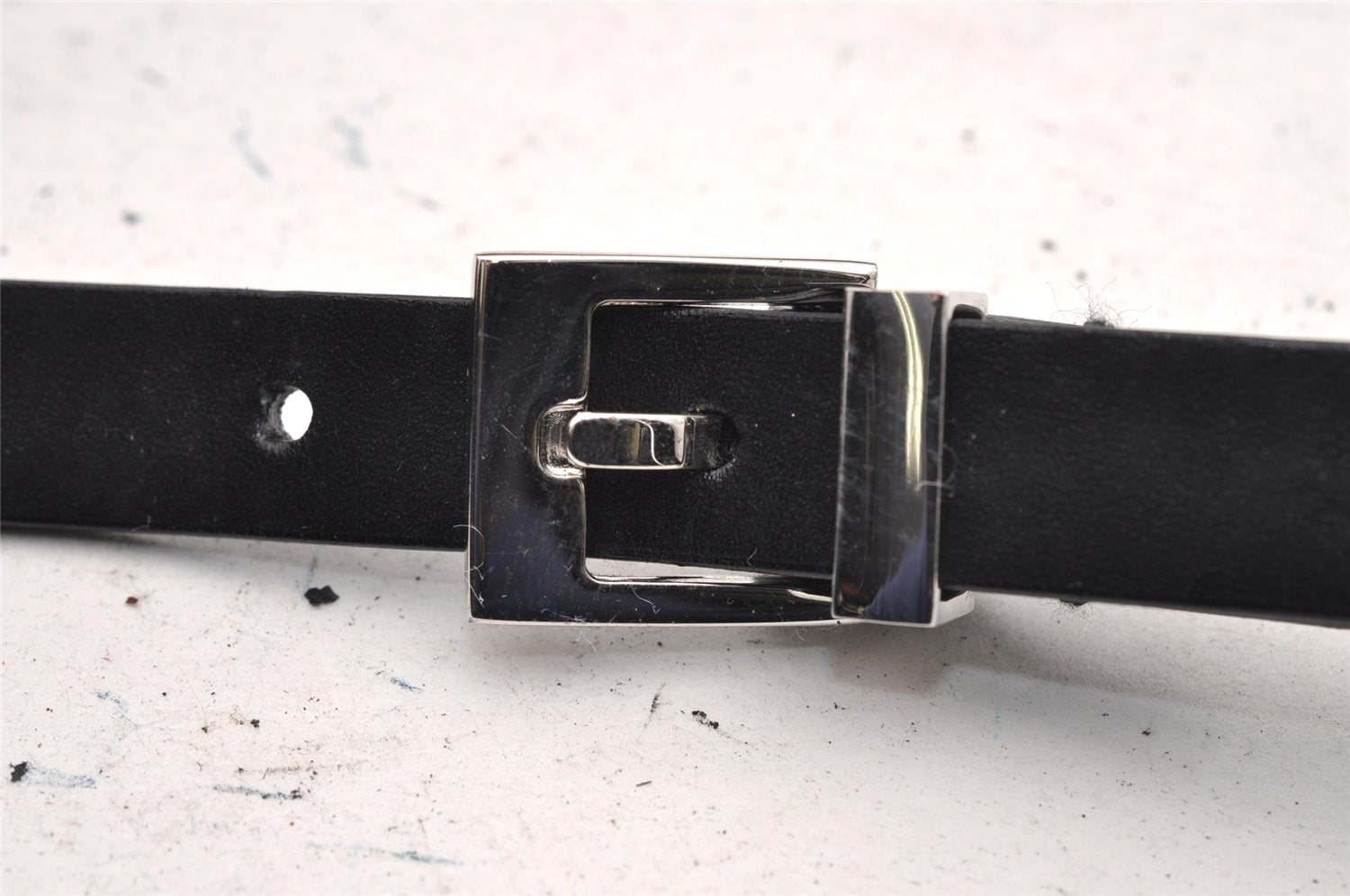 Authentic GUCCI Vintage Shoulder Bag Purse Leather Black Junk 0972I