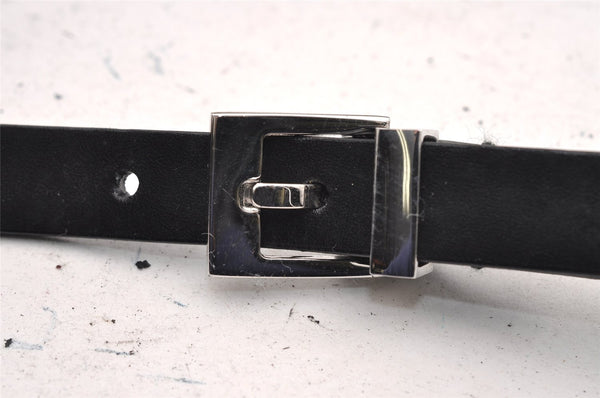 Authentic GUCCI Vintage Shoulder Bag Purse Leather Black Junk 0972I