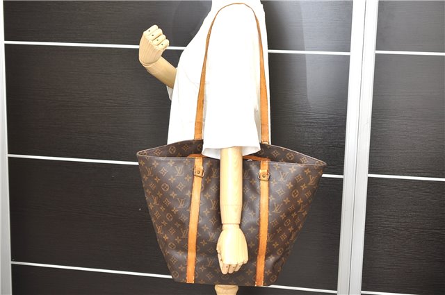 Authentic Louis Vuitton Monogram Sac Shopping PM Tote Bag M51108 LV Junk 0973D