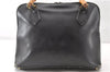 Authentic GUCCI Bamboo 2way Shoulder Hand Bag Leather 0000289 Black Junk 0973G