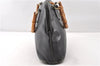 Authentic GUCCI Bamboo 2way Shoulder Hand Bag Leather 0000289 Black Junk 0973G