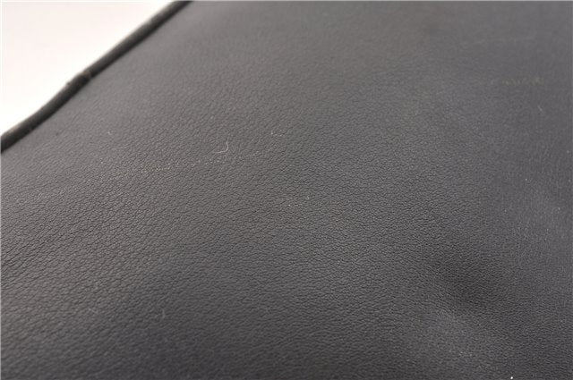 Authentic GUCCI Bamboo 2way Shoulder Hand Bag Leather 0000289 Black Junk 0973G