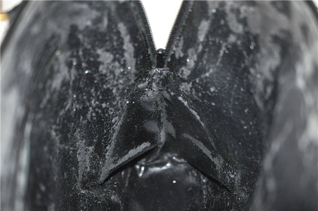 Authentic GUCCI Bamboo 2way Shoulder Hand Bag Leather 0000289 Black Junk 0973G