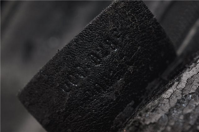 Authentic GUCCI Bamboo 2way Shoulder Hand Bag Leather 0000289 Black Junk 0973G