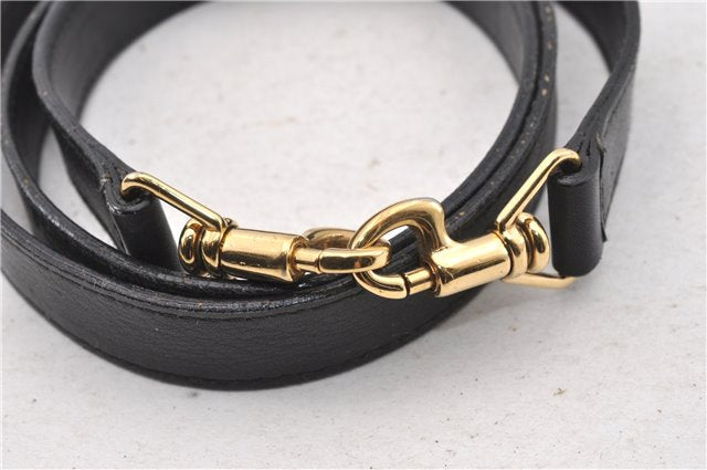 Authentic GUCCI Bamboo 2way Shoulder Hand Bag Leather 0000289 Black Junk 0973G