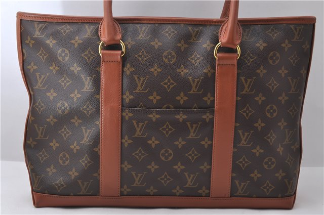 Auth Louis Vuitton Monogram Sac Weekend PM Vintage Tote Hand Bag M42425 LV 0976D