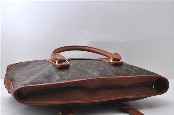 Auth Louis Vuitton Monogram Sac Weekend PM Vintage Tote Hand Bag M42425 LV 0976D