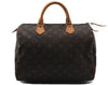 Authentic Louis Vuitton Monogram Speedy 30 Hand Boston Bag M41526 LV 0976F