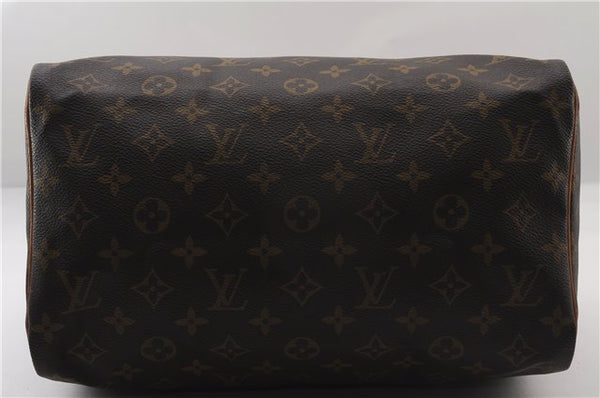 Authentic Louis Vuitton Monogram Speedy 30 Hand Boston Bag M41526 LV 0976F