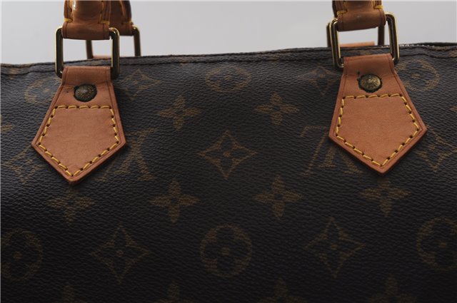 Authentic Louis Vuitton Monogram Speedy 30 Hand Boston Bag M41526 LV 0976F