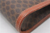 Authentic CELINE Macadam Blason Pattern Clutch Hand Bag PVC Leather Brown 0976G