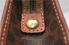 Authentic CELINE Macadam Blason Pattern Clutch Hand Bag PVC Leather Brown 0976G