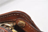Authentic CELINE Macadam Blason Pattern Clutch Hand Bag PVC Leather Brown 0976G
