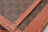 Authentic CELINE Macadam Blason Pattern Clutch Hand Bag PVC Leather Brown 0976G