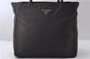 Authentic PRADA Nylon Tote Hand Bag Purse Brown 0977D