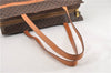 Authentic CELINE Macadam Blason Shoulder Tote Bag PVC Leather Brown 0977G
