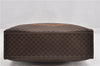 Authentic CELINE Macadam Blason Shoulder Tote Bag PVC Leather Brown 0977G