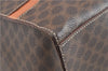 Authentic CELINE Macadam Blason Shoulder Tote Bag PVC Leather Brown 0977G