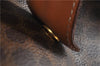 Authentic CELINE Macadam Blason Shoulder Tote Bag PVC Leather Brown 0977G