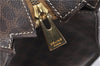 Authentic CELINE Macadam Blason Shoulder Tote Bag PVC Leather Brown 0977G