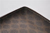 Authentic CELINE Macadam Blason Shoulder Tote Bag PVC Leather Brown 0977G
