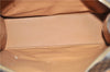 Authentic CELINE Macadam Blason Shoulder Tote Bag PVC Leather Brown 0977G