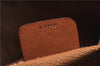 Authentic CELINE Macadam Blason Shoulder Tote Bag PVC Leather Brown 0977G