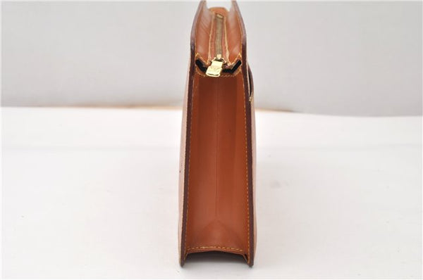 Authentic Louis Vuitton Epi Pochette Homme Clutch Hand Bag Brown M52528 LV 0978G