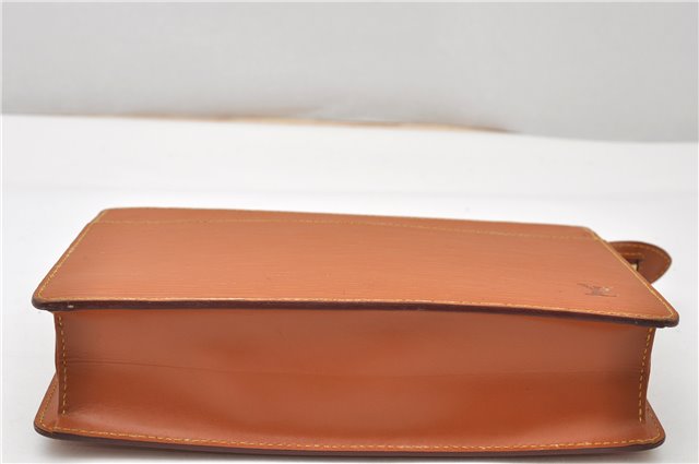 Authentic Louis Vuitton Epi Pochette Homme Clutch Hand Bag Brown M52528 LV 0978G