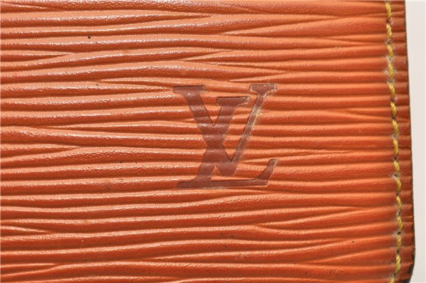 Authentic Louis Vuitton Epi Pochette Homme Clutch Hand Bag Brown M52528 LV 0978G