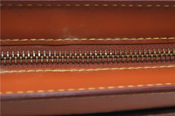 Authentic Louis Vuitton Epi Pochette Homme Clutch Hand Bag Brown M52528 LV 0978G