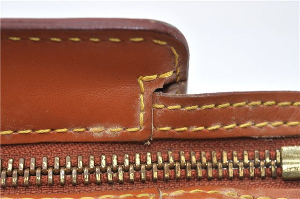 Authentic Louis Vuitton Epi Pochette Homme Clutch Hand Bag Brown M52528 LV 0978G