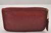 Authentic OLD COACH Vintage Pouch Purse Leather Red 0978I