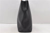 Authentic BURBERRY Vintage Leather Shoulder Tote Bag Black 0981D