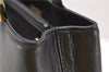 Authentic BURBERRY Vintage Leather Shoulder Tote Bag Black 0981D