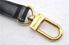 Authentic Louis Vuitton Leather Shoulder Strap Black 40.6-47.2" LV 0981G