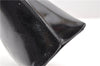 Authentic GUCCI Vintage Shoulder Hand Bag Purse Enamel Black 0982G