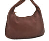 Authentic BOTTEGA VENETA Vintage Leather Shoulder Hand Bag Brown 0982I