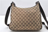 Authentic GUCCI Shoulder Cross Body Bag GG Canvas Leather 131211 Brown 0983G