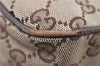 Authentic GUCCI Shoulder Cross Body Bag GG Canvas Leather 131211 Brown 0983G