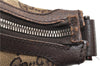 Authentic GUCCI Shoulder Cross Body Bag GG Canvas Leather 131211 Brown 0983G