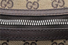 Authentic GUCCI Shoulder Cross Body Bag GG Canvas Leather 131211 Brown 0983G