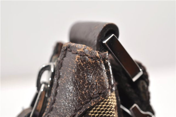 Authentic GUCCI Shoulder Cross Body Bag GG Canvas Leather 131211 Brown 0983G