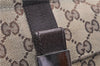 Authentic GUCCI Shoulder Cross Body Bag GG Canvas Leather 131211 Brown 0983G