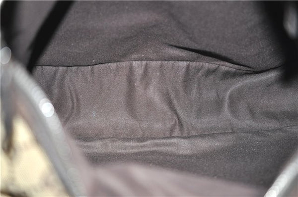 Authentic GUCCI Shoulder Cross Body Bag GG Canvas Leather 131211 Brown 0983G