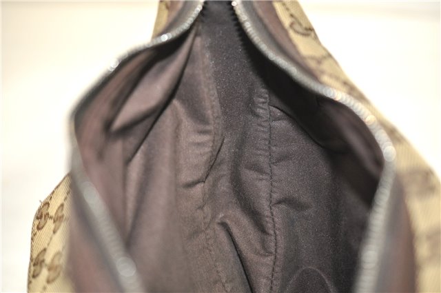 Authentic GUCCI Shoulder Cross Body Bag GG Canvas Leather 131211 Brown 0983G