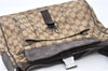 Authentic GUCCI Shoulder Cross Body Bag GG Canvas Leather 131211 Brown 0983G
