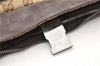 Authentic GUCCI Shoulder Cross Body Bag GG Canvas Leather 131211 Brown 0983G